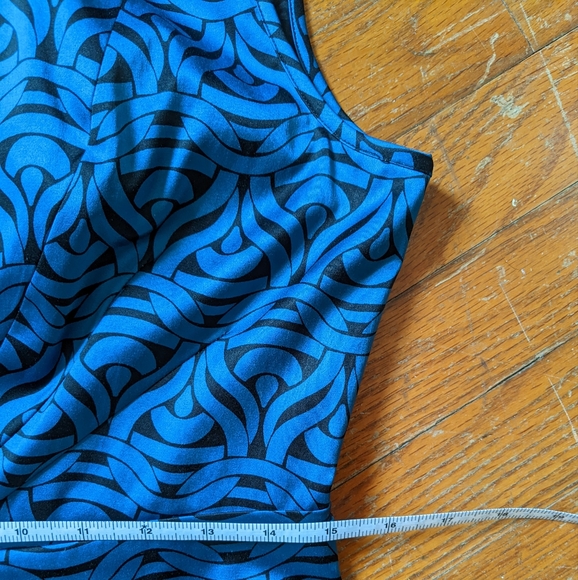 Blue and black dress - Picture 7 of 8